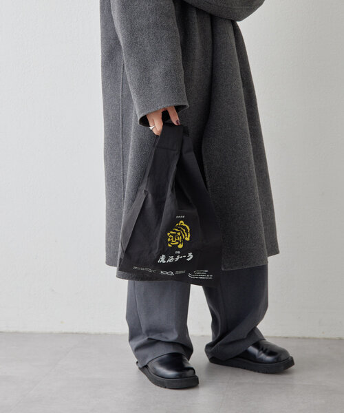 ear PAPILLONNER(イアパピヨネ)の「《コラボ第二弾/撥水》虎屋ういろ×ear エコバッグ(トートバッグ・レディース・ブラック/グリーン/キャメル・FREE)」の19枚目の写真