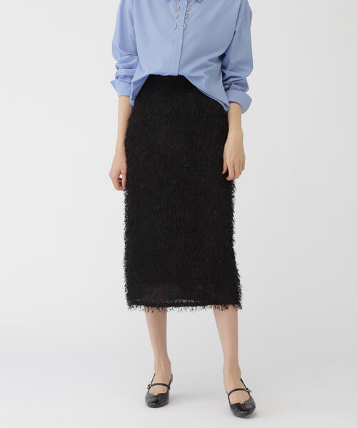 JILL by JILL STUART(ジルバイジルスチュアート)の「◇ストレッチファンシーヤーンタイトスカート(スカート・レディース・グレー/ブラック・FREE)」の9枚目の写真