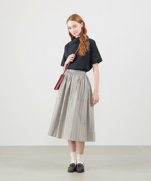 MACKINTOSH PHILOSOPHY(マッキントッシュ フィロソフィー)の「ボトルネックTシャツ(Tシャツ/カットソー・レディース・ダークネイビー/オフホワイト/チャコールグレー・36/38)」の6枚目の写真