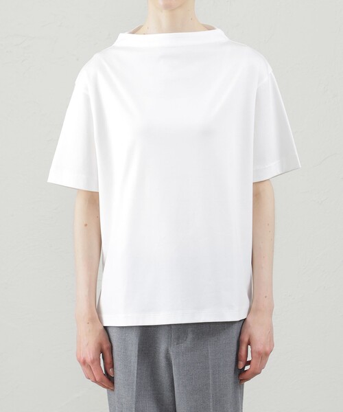MACKINTOSH PHILOSOPHY(マッキントッシュ フィロソフィー)の「ボトルネックTシャツ(Tシャツ/カットソー・レディース・ダークネイビー/オフホワイト/チャコールグレー・36/38)」の7枚目の写真