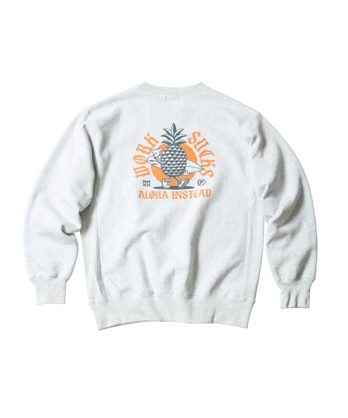 IPD(アイピーディー)の「【IPD】ALOHA INSTEAD CREW SWEAT / アロハインステッドクルースウェット(スウェット・メンズ・ブラック/アッシュグレー・LARGE/X-LARGE/MEDIUM)」の8枚目の写真
