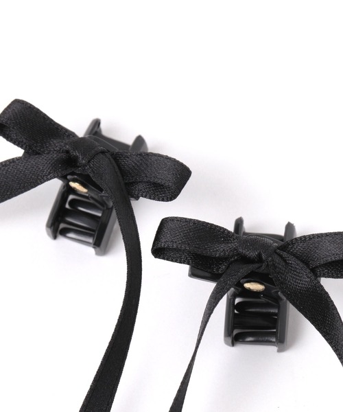 GLOBAL WORK(グローバルワーク)の「ロングリボンクリップ/AND YUA ANY/130409(バレッタ/ヘアクリップ・キッズ・オフホワイト/ブラック・FREE)」の6枚目の写真