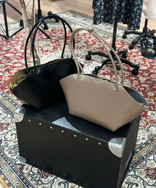 le.coeur blanc（ルクールブラン）の「横長バスケットトート（トートバッグ・レディース・ベージュ/ブラック・FREE）」の11枚目の写真