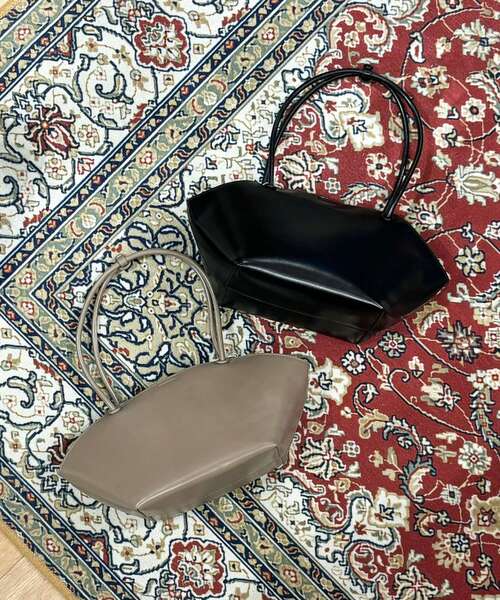 le.coeur blanc（ルクールブラン）の「横長バスケットトート（トートバッグ・レディース・ベージュ/ブラック・FREE）」の10枚目の写真