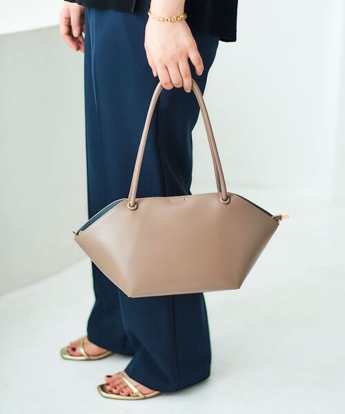 le.coeur blanc（ルクールブラン）の「横長バスケットトート（トートバッグ・レディース・ベージュ/ブラック・FREE）」の7枚目の写真