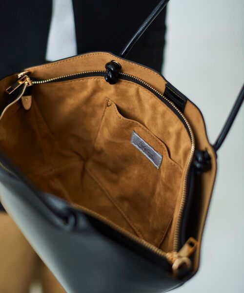 le.coeur blanc（ルクールブラン）の「横長バスケットトート（トートバッグ・レディース・ベージュ/ブラック・FREE）」の18枚目の写真