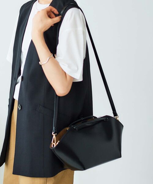 le.coeur blanc（ルクールブラン）の「横長バスケットトート（トートバッグ・レディース・ベージュ/ブラック・FREE）」の16枚目の写真