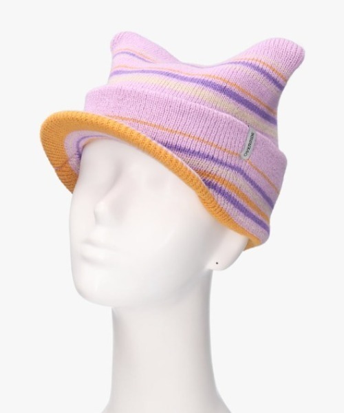 OVERRIDE(オーバーライド)の「OVERRIDE KNIT CAT OSLO CAP SG / オーバーライド(キャップ・レディース・ダークブルー/パープル/ブラック/グレー・57~59cm)」の1枚目の写真