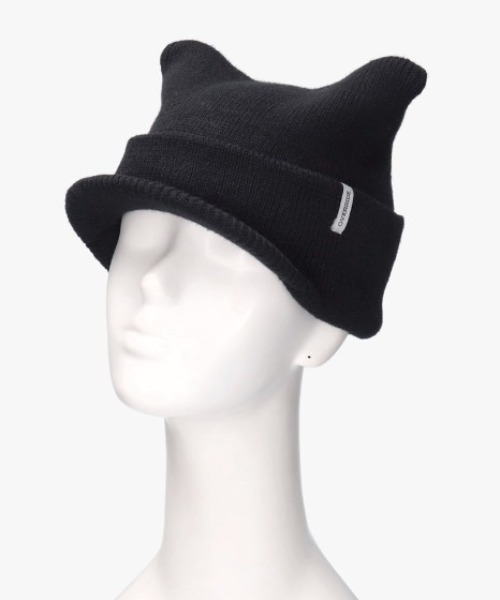 OVERRIDE(オーバーライド)の「OVERRIDE KNIT CAT OSLO CAP SG / オーバーライド(キャップ・レディース・ダークブルー/パープル/ブラック/グレー・57~59cm)」の2枚目の写真