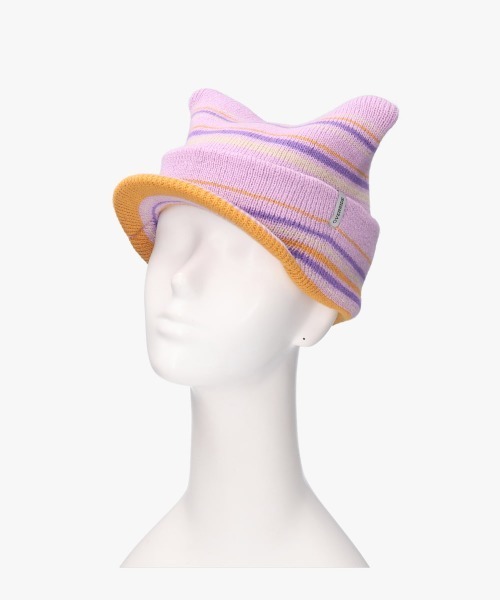 OVERRIDE(オーバーライド)の「OVERRIDE KNIT CAT OSLO CAP SG / オーバーライド(キャップ・レディース・ダークブルー/パープル/ブラック/グレー・57~59cm)」の8枚目の写真