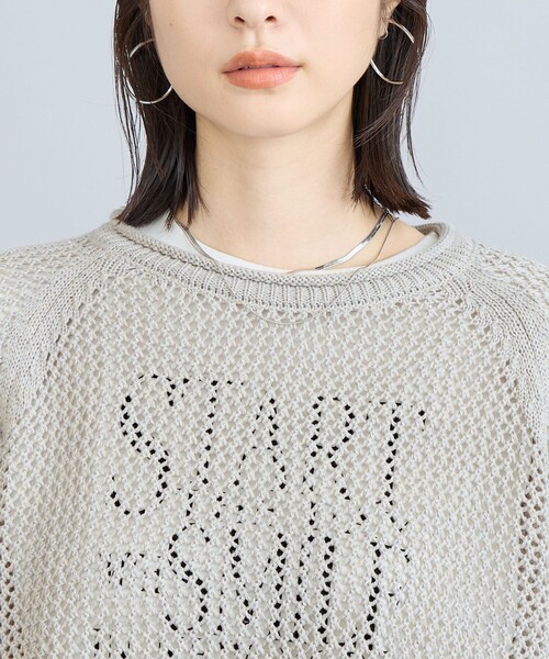 セール】スパンコール＆ラメメッシュニット（ニット/セーター）｜coen
