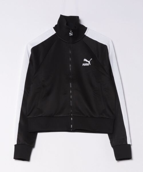 PUMA(プーマ)の「PUMA プーマ ウィメンズ ICONIC T7 トラックジャケット(ジャージ・レディース・ブラック/グリーン・SMALL/X-LARGE/LARGE/MEDIUM)」の5枚目の写真