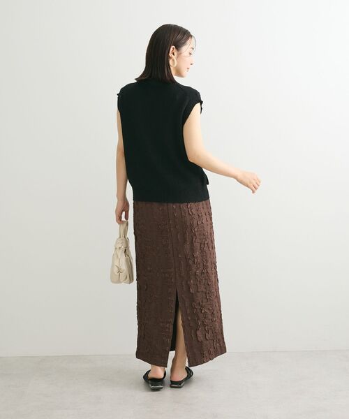 Sugar spoon（シュガースプーン）の「・SUGAR SPOON ジャカードチェックナロースカート（スカート・レディース・アイボリー/ブラック/ブラウン・FREE）」の10枚目の写真