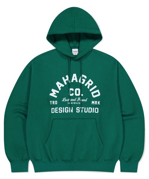 【セール】『mahagrid/マハグリッド』 ARCH LOGO HOODIE/アーチロゴ プルオーバーパーカー（パーカー）｜MAHAGRID（マハグリッド）