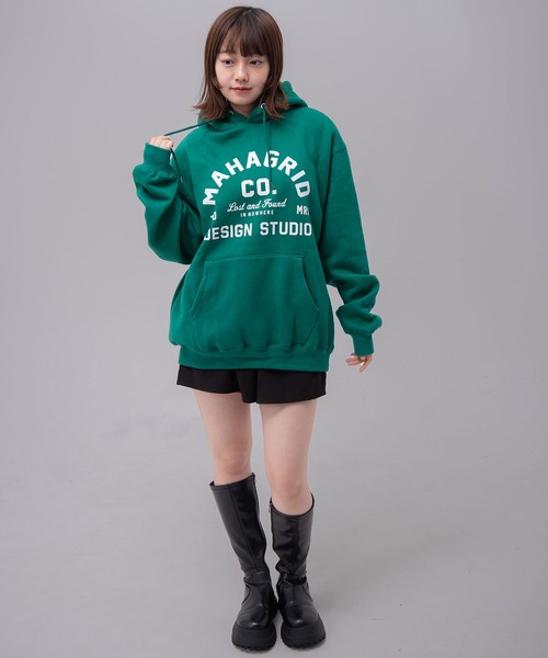 セール】『mahagrid/マハグリッド』 ARCH LOGO HOODIE