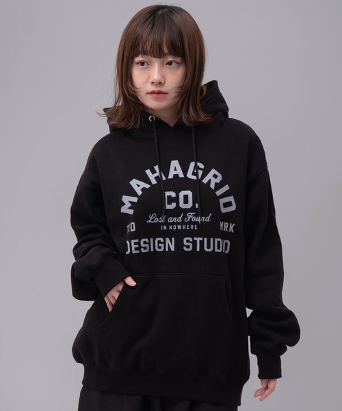 パーカー 「mahagrid/マハグリッド」 ARCH LOGO HOODIE/アーチロゴ プルオーバーパーカー レディース メンズ セール】『mahagrid/マハグリッド』 ARCH LOGO HOODIE