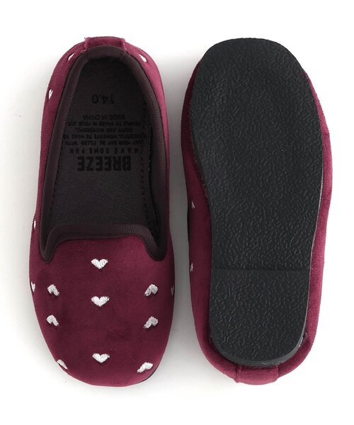 BREEZE(ブリーズ)の「ハートシシュウローファー(パンプス・キッズ・ブラック/エンジ・19/18/17/16/15 /14)」の10枚目の写真