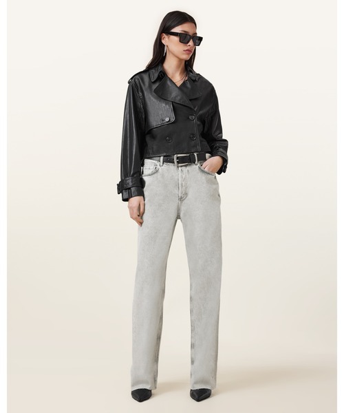 ALLSAINTS（オールセインツ）の「HENDRY CROPPED LEATHER TRENCH