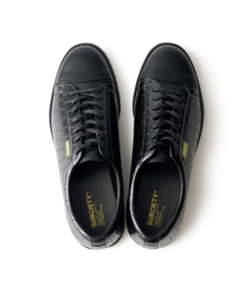 Subciety（サブサエティ）の「CROCODILE DRESS SNEAKER（スニーカー・メンズ・ブラック・SMALL/MEDIUM/LARGE/X-LARGE）」の4枚目の写真