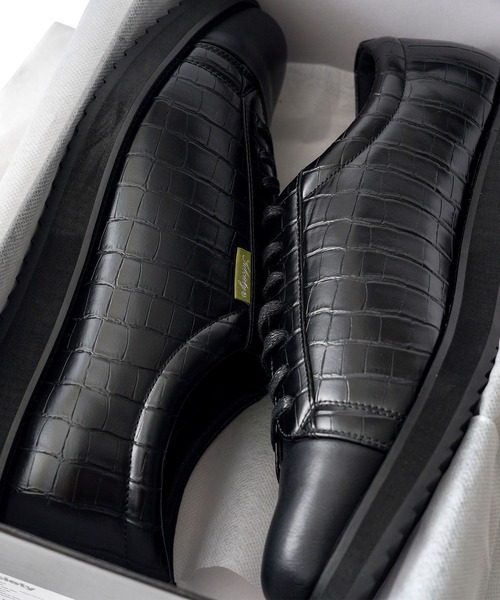 Subciety（サブサエティ）の「CROCODILE DRESS SNEAKER（スニーカー・メンズ・ブラック・SMALL/MEDIUM/LARGE/X-LARGE）」の12枚目の写真