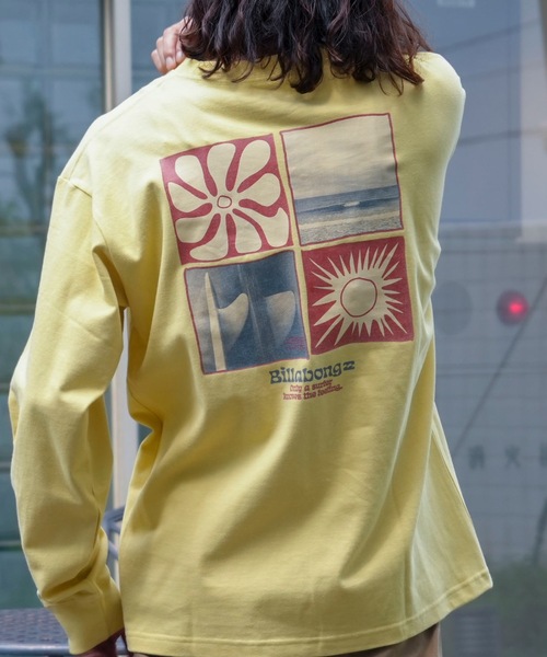 BILLABONG(ビラボン)の「BILLABONG メンズ R STYLE ロンT 【2024年秋冬モデル】/ビラボンバックプリント長袖ロンT(Tシャツ/カットソー・メンズ・グリーン系その他/ホワイト系その他/チャコールグレー/イエロー系その他・X-LARGE/LARGE/MEDIUM)」の1枚目の写真