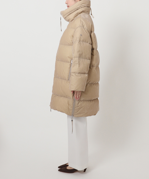 「早い者勝ち」DUNO フード付きロングダウンジャケット ベージュ美品 一部店舗・WEB限定》DUNO/デュノ SHIVA(ベージュ)（ダウンジャケット