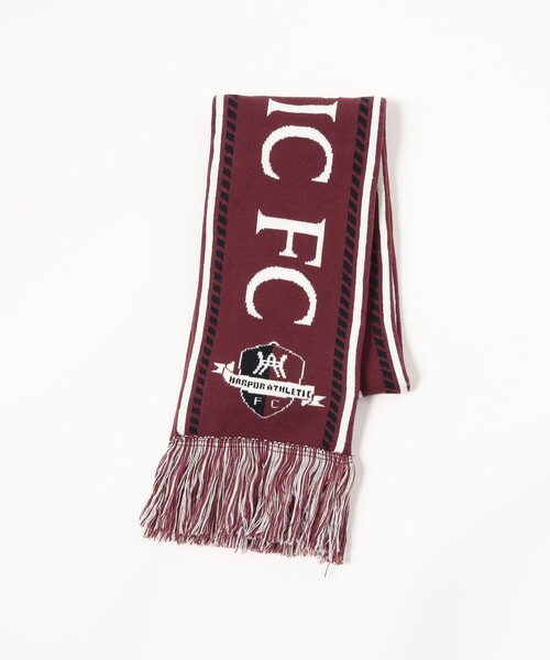 BEAMS HEART(ビームスハート)の「【ユニセックス】サッカー マフラー(マフラー・メンズ・レッド系その他7/ブラック・ONE SIZE)」の5枚目の写真
