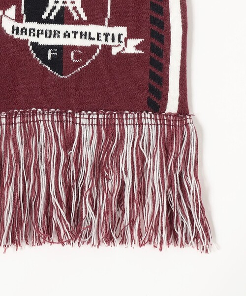 BEAMS HEART(ビームスハート)の「【ユニセックス】サッカー マフラー(マフラー・メンズ・レッド系その他7/ブラック・ONE SIZE)」の6枚目の写真