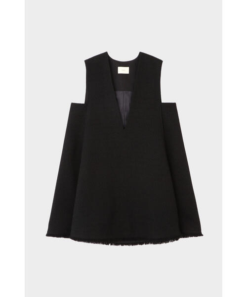 フリンジジャガードAラインジレ（ノーカラージャケット）｜LE PHIL（ルフィル）