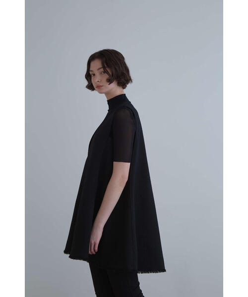 フリンジジャガードAラインジレ（ノーカラージャケット）｜LE PHIL（ルフィル）