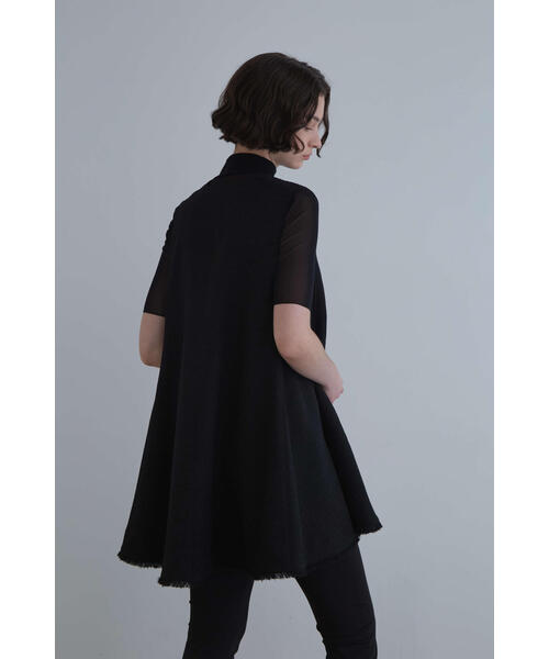 フリンジジャガードAラインジレ（ノーカラージャケット）｜LE PHIL（ルフィル）