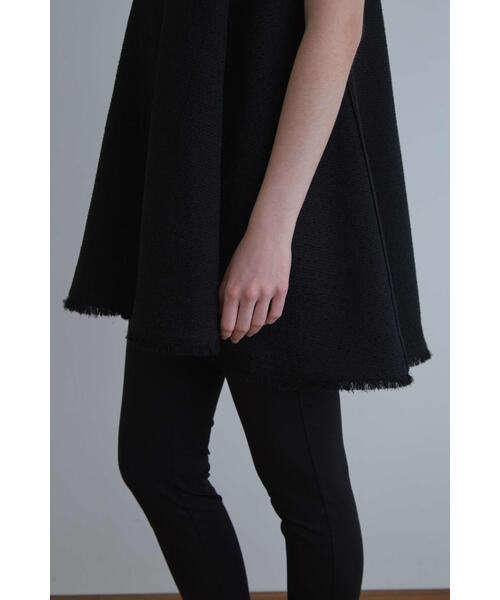 フリンジジャガードAラインジレ（ノーカラージャケット）｜LE PHIL（ルフィル）