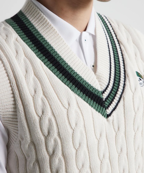 DEVEREUX GOLF（デヴァローゴルフ）の「コットンケーブルベスト