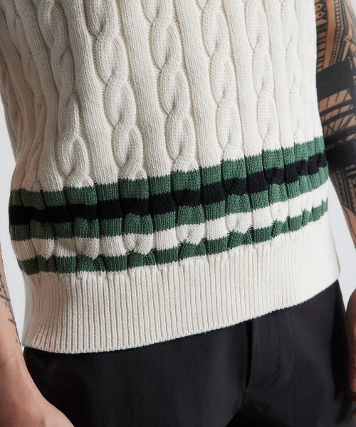 DEVEREUX GOLF（デヴァローゴルフ）の「コットンケーブルベスト