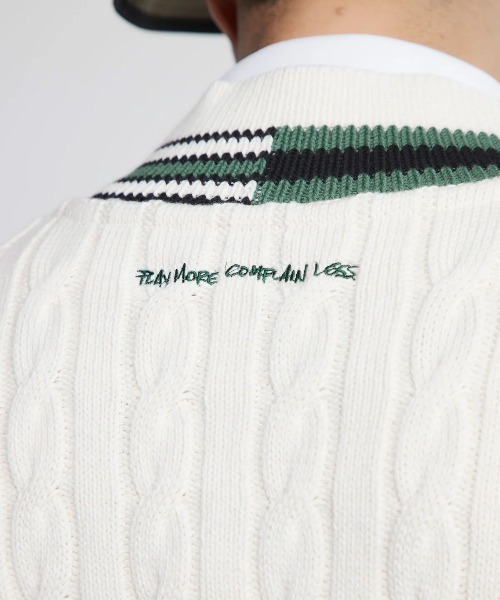 DEVEREUX GOLF（デヴァローゴルフ）の「コットンケーブルベスト