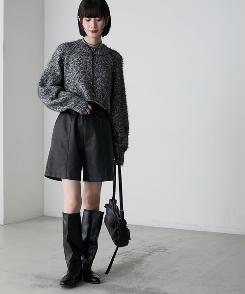 forksy.（フォルクシー）の「【forksy.】シャギーメタリッククロップド丈ニットプルオーバー（ニット/セーター・レディース・ブラック/ピンク/イエロー・FREE）」の12枚目の写真