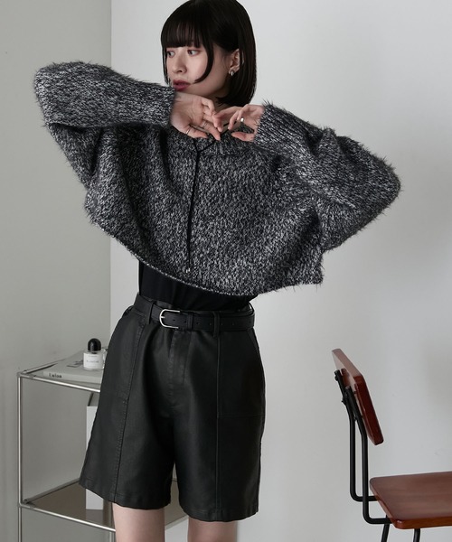 forksy.（フォルクシー）の「【forksy.】シャギーメタリッククロップド丈ニットプルオーバー（ニット/セーター・レディース・ブラック/ピンク/イエロー・FREE）」の19枚目の写真
