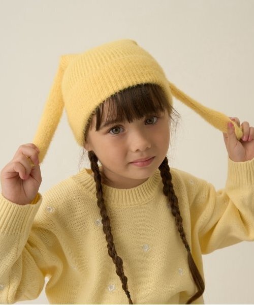 セール】うさ耳ニットキャップ（ニットキャップ/ビーニー）｜Lycee