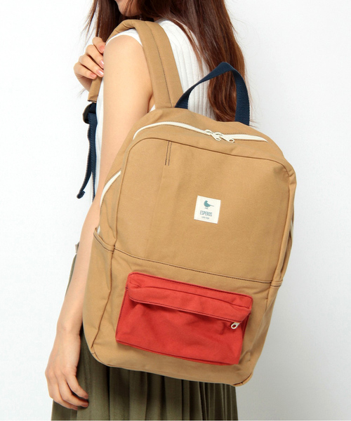 LBC（エルビーシー）の「ESPEROS Schoolyard（バックパック/リュック・レディース・レッド/ネイビー/ベージュ/ワインレッド/オリーブ・ONE SIZE）」の2枚目の写真