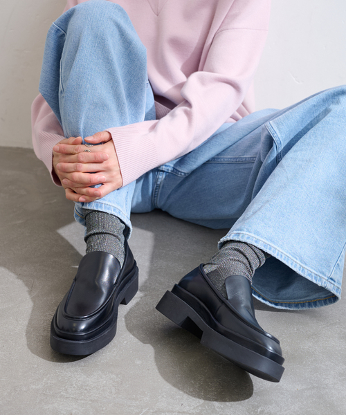 LE TALON(ルタロン)の「JVAM/ジェイヴィエーエム KENNEDY SIMPLE LOAFER(ローファー・レディース・ブラック・24.5cm/24cm/23.5cm)」の5枚目の写真