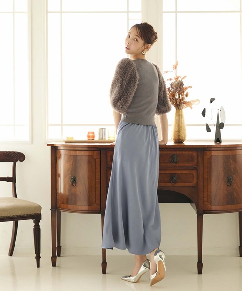 fifth（フィフス）の「サテンマーメイドスカート（スカート・レディース・ブラック/ピンク系その他3/チャコールグレー/ブルー・M/S）」の16枚目の写真