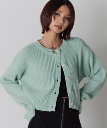 ベロアモールコンパクトカーディガン