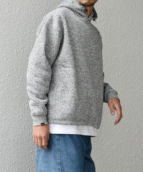 セール】SHIPS any:〈洗濯機可能〉ニット フリース 裏起毛 プル