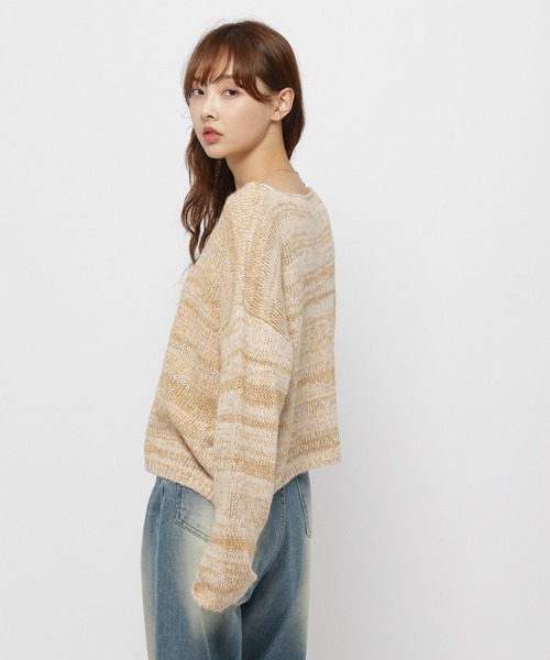 3.3 Field Trip （3.3フィールドトリップ）の「3.3 Field Trip／スピングルTOPS（ニット/セーター・レディース・ベージュ/グレー・FREE）」の10枚目の写真