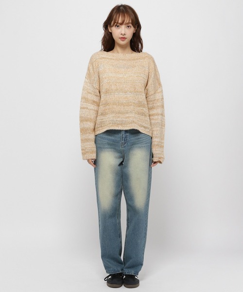 3.3 Field Trip （3.3フィールドトリップ）の「3.3 Field Trip／スピングルTOPS（ニット/セーター・レディース・ベージュ/グレー・FREE）」の12枚目の写真