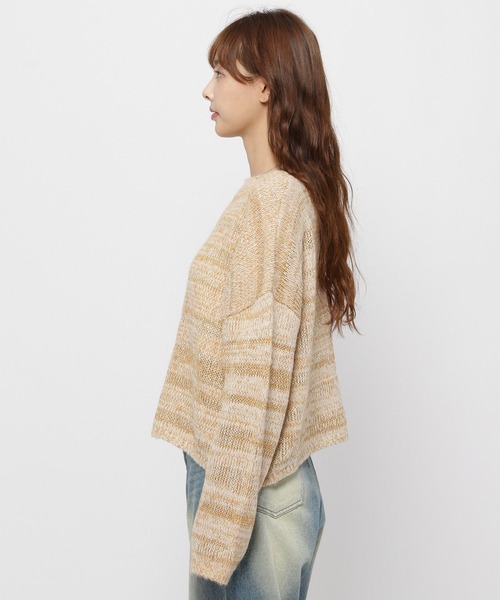 3.3 Field Trip （3.3フィールドトリップ）の「3.3 Field Trip／スピングルTOPS（ニット/セーター・レディース・ベージュ/グレー・FREE）」の14枚目の写真