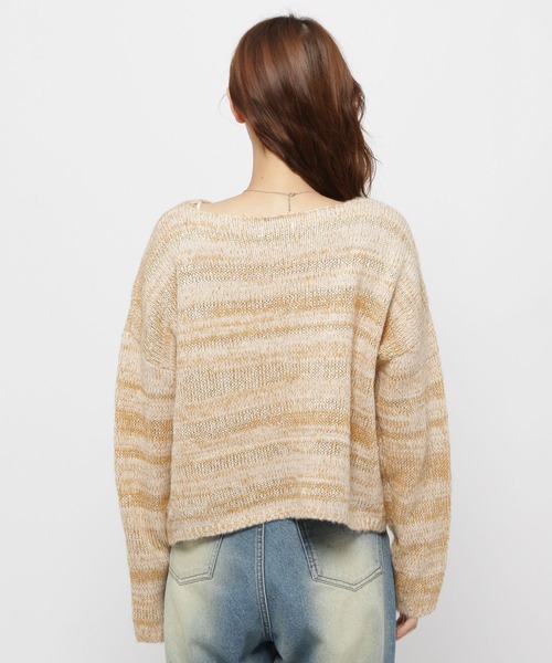 3.3 Field Trip （3.3フィールドトリップ）の「3.3 Field Trip／スピングルTOPS（ニット/セーター・レディース・ベージュ/グレー・FREE）」の15枚目の写真