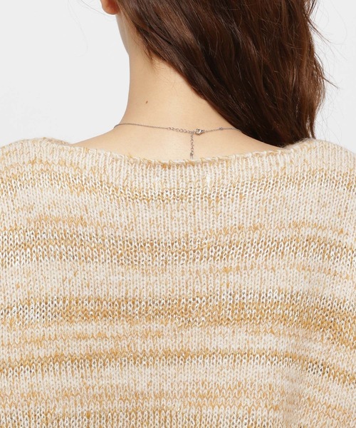 3.3 Field Trip （3.3フィールドトリップ）の「3.3 Field Trip／スピングルTOPS（ニット/セーター・レディース・ベージュ/グレー・FREE）」の17枚目の写真