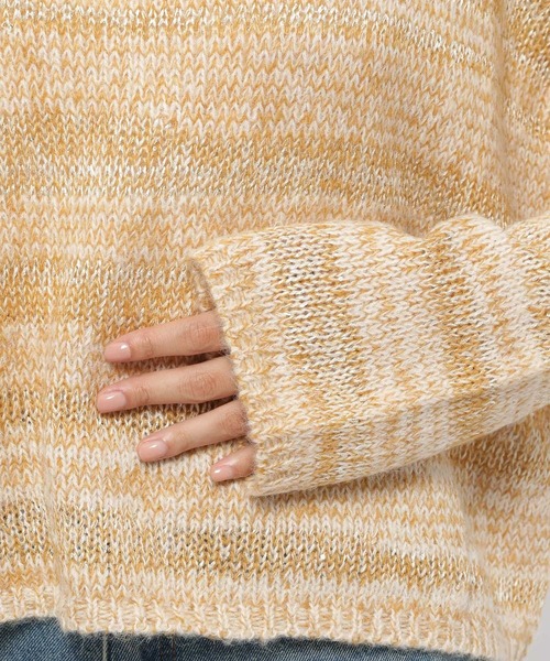 3.3 Field Trip （3.3フィールドトリップ）の「3.3 Field Trip／スピングルTOPS（ニット/セーター・レディース・ベージュ/グレー・FREE）」の19枚目の写真