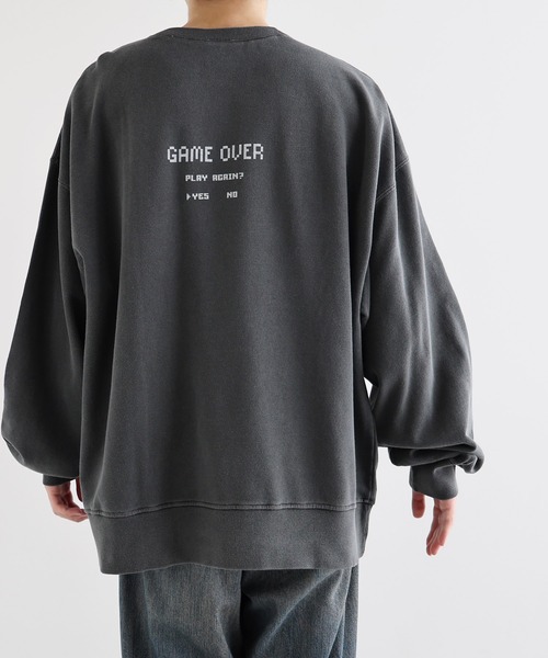 ANME(アンメ)の「CRONYロゴプリント裏毛スウェットトップス(スウェット・レディース・ブラック系その他/ブラック系その他2・M/L/XL)」の14枚目の写真